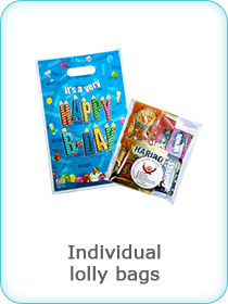 Birthday party individual lolly bags